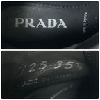 Prada Monolith Side Gore Boots 35.5 Black Short — view 9