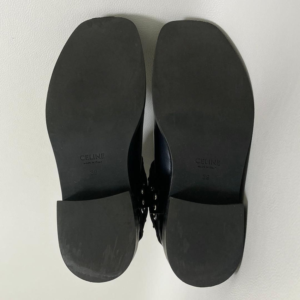 Celine Camargue Biker Chelsea Boots 39 Black — view 7