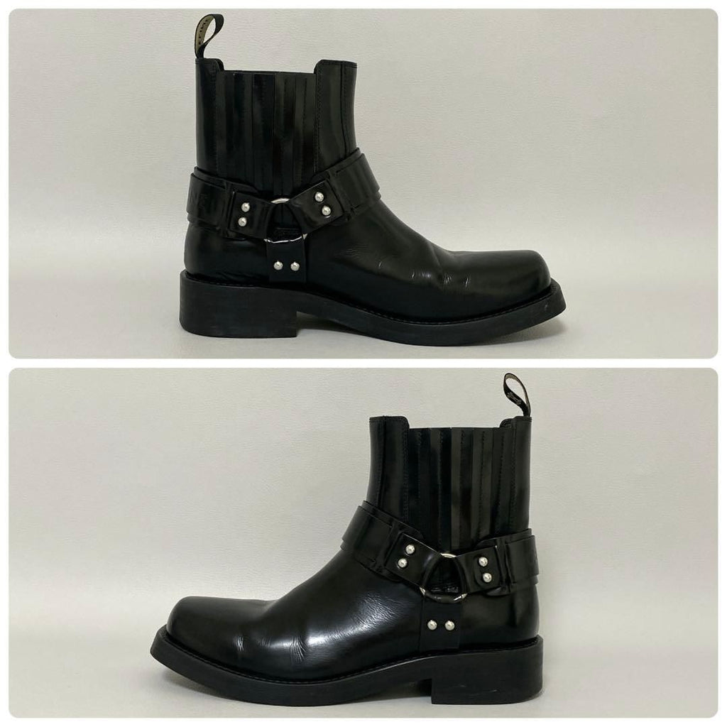 Celine Camargue Biker Chelsea Boots 39 Black — view 5