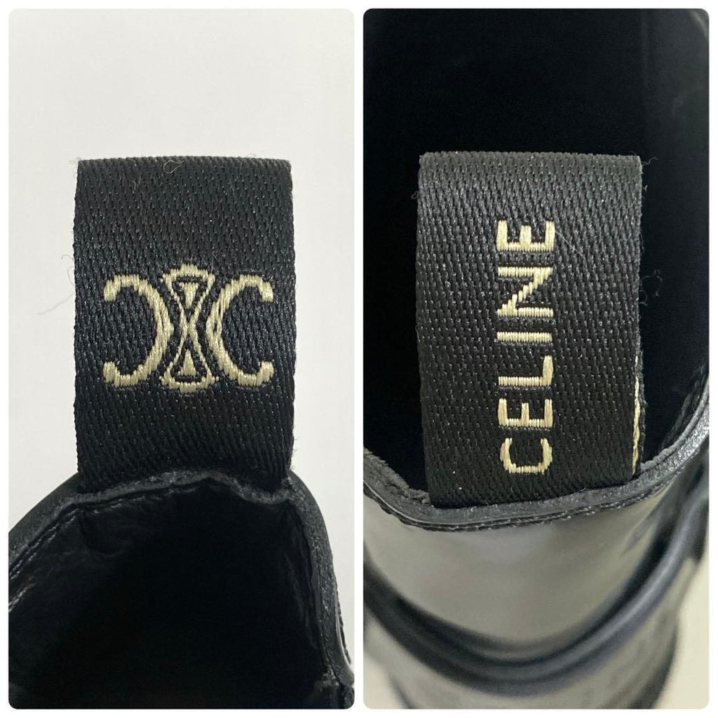 Celine Camargue Biker Chelsea Boots 39 Black — view 9
