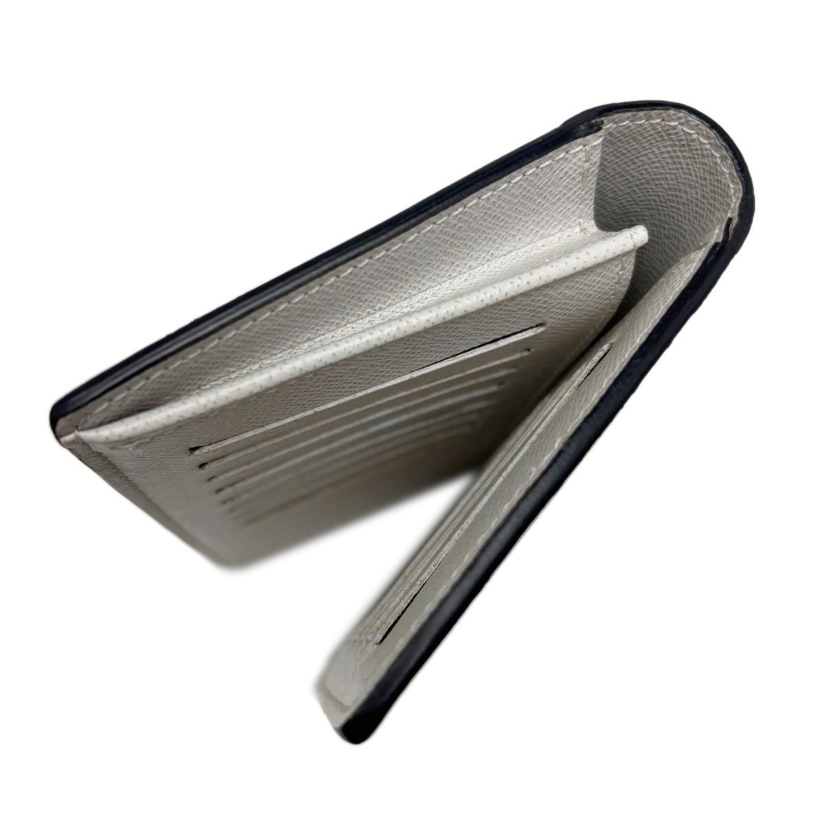 Louis Vuitton Wallet White Taigarama Portefeuille Brazza — view 5
