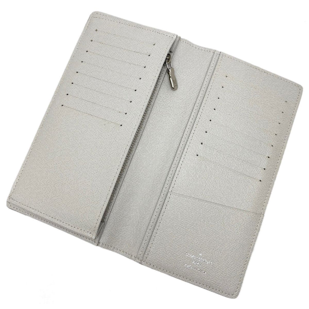 Louis Vuitton Wallet White Taigarama Portefeuille Brazza — view 7