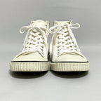 Celine Triomphe Canvas High Cut Sneakers 37 White — view 3