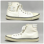 Celine Triomphe Canvas High Cut Sneakers 37 White — view 5