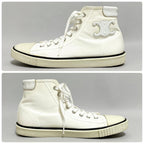 Celine Triomphe Canvas High Cut Sneakers 37 White — view 6