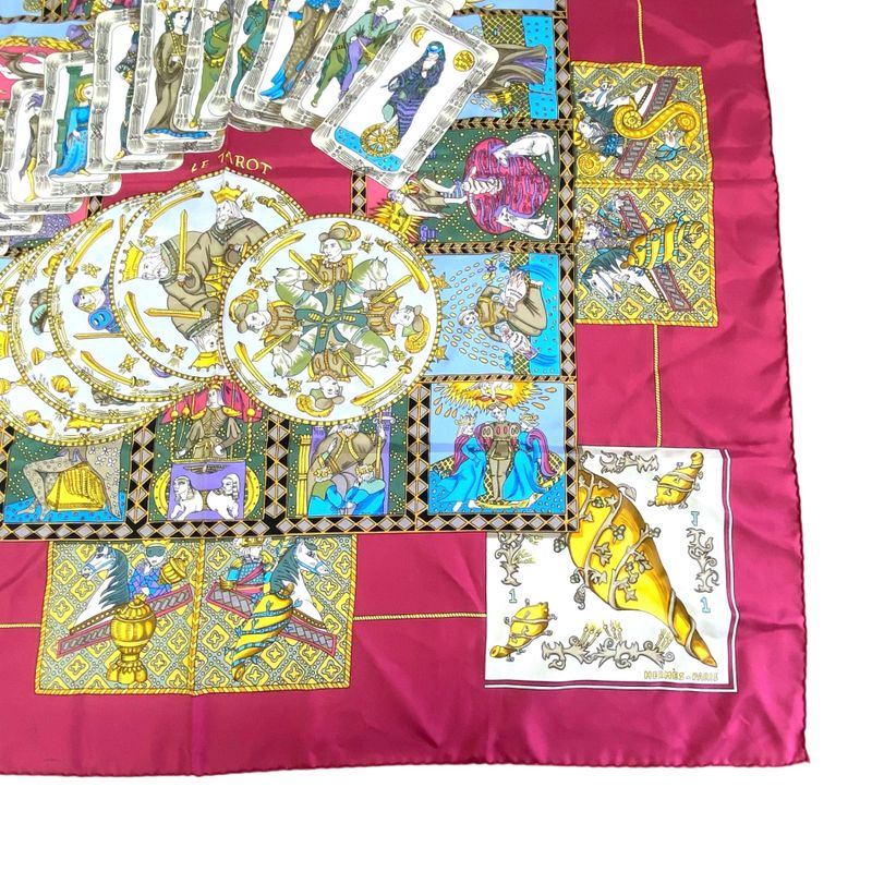 Hermes Scarf Silk Carre 90 LE Tarot Card Multicolor — view 5