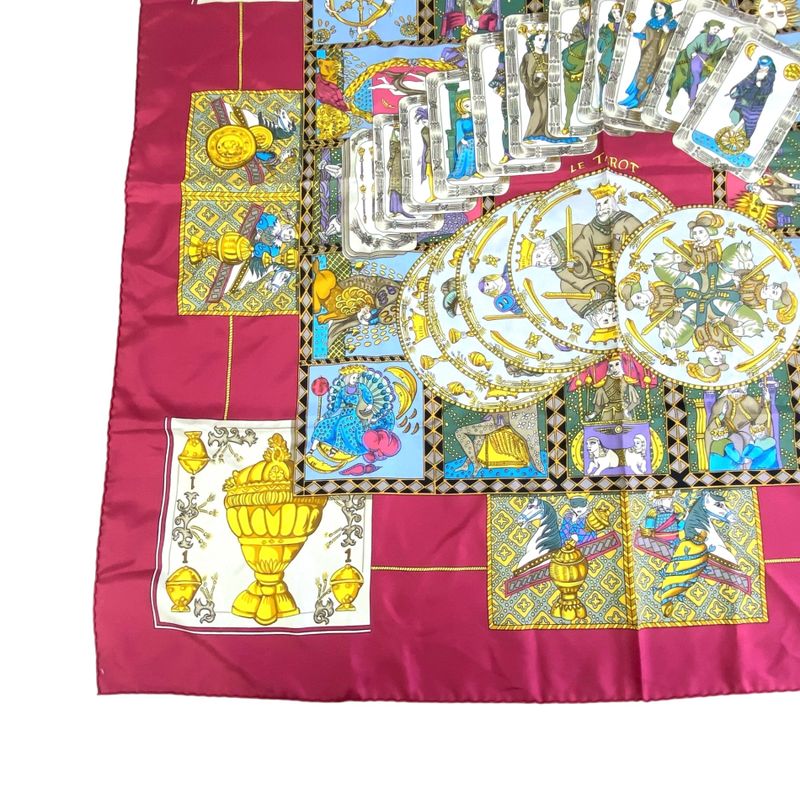 Hermes Scarf Silk Carre 90 LE Tarot Card Multicolor — view 4