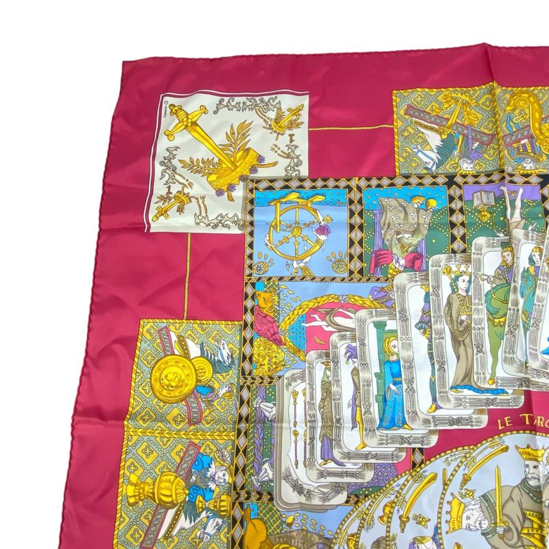 Hermes Scarf Silk Carre 90 LE Tarot Card Multicolor — view 2