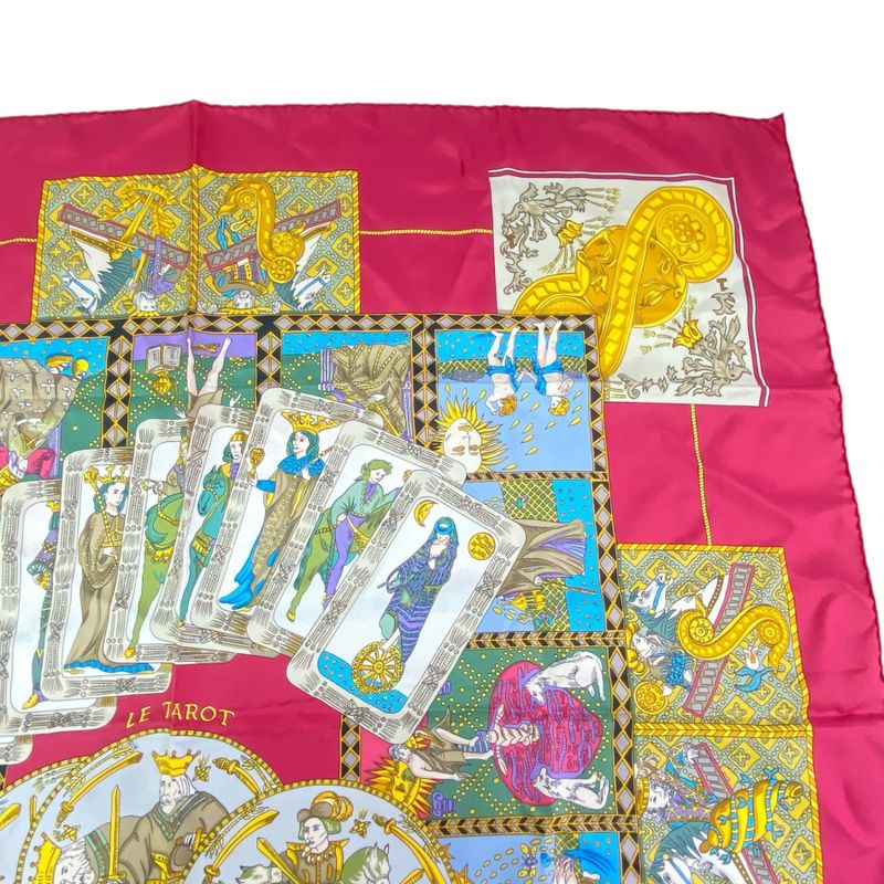 Hermes Scarf Silk Carre 90 LE Tarot Card Multicolor — view 3