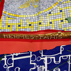 Hermes Scarf Silk Carre 90 LE Robinson CHIC Multicolor — view 6