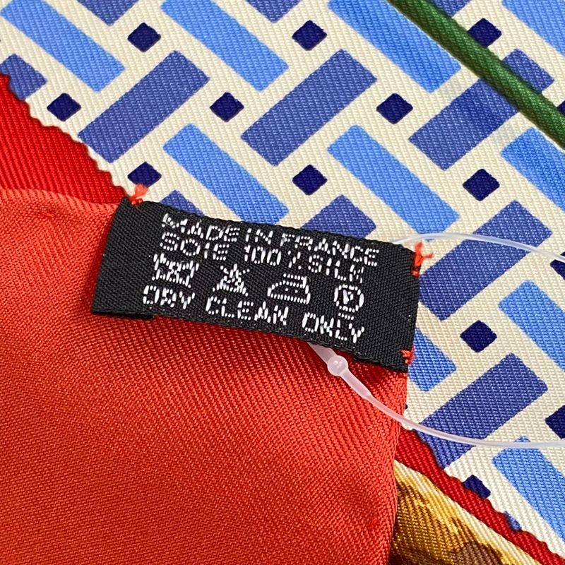 Hermes Scarf Silk Carre 90 LE Robinson CHIC Multicolor — view 8