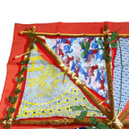 Hermes Scarf Silk Carre 90 LE Robinson CHIC Multicolor — view 2