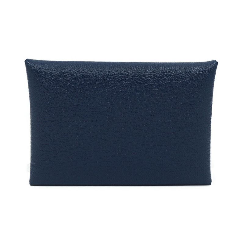 Hermes Calvi Duo Blue Navy Silver Hardware K Stamp Manufactured In 2025 — view 3
