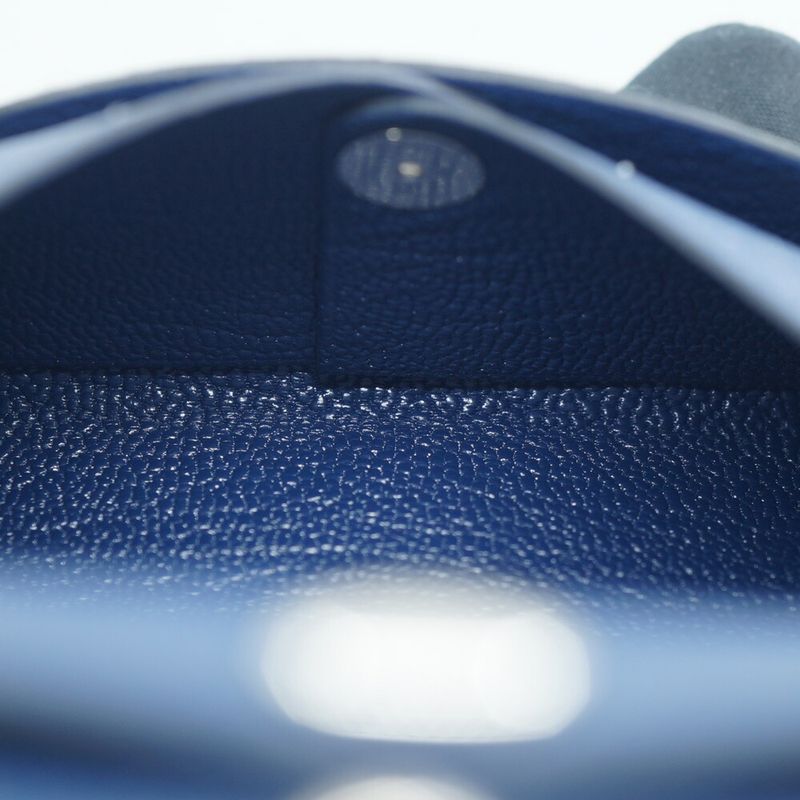 Hermes Calvi Duo Blue Navy Silver Hardware K Stamp Manufactured In 2025 — view 6