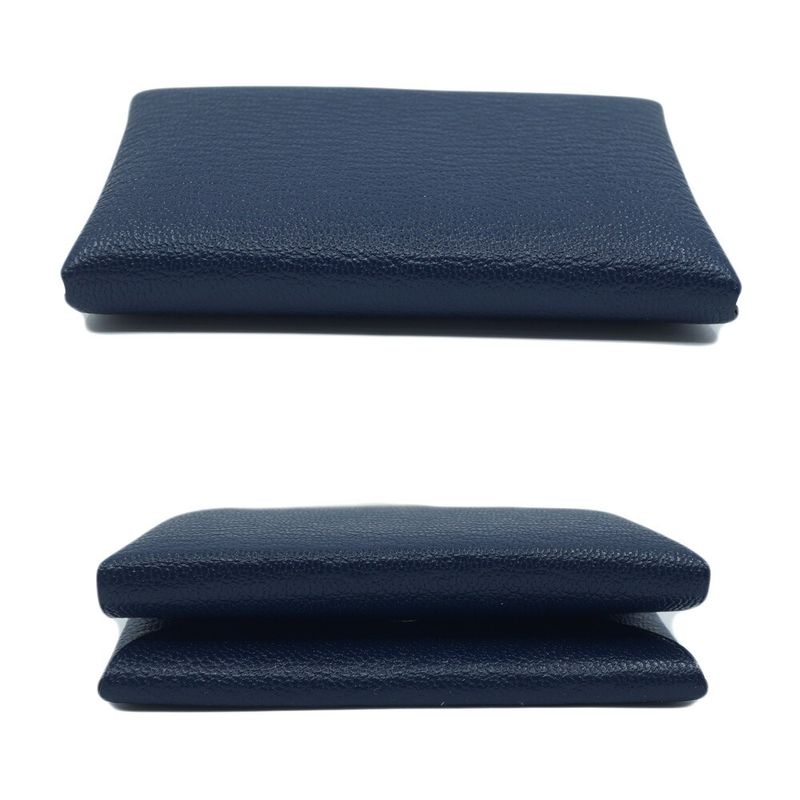 Hermes Calvi Duo Blue Navy Silver Hardware K Stamp Manufactured In 2025 — view 4