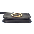 Gucci Blondie Card Case Leather Black Gold Hardware — view 8