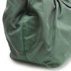 Prada Gathered Ribbon Handbag Braided Handle 2-Way Shoulder Bag Nylon Ardesia — view 9