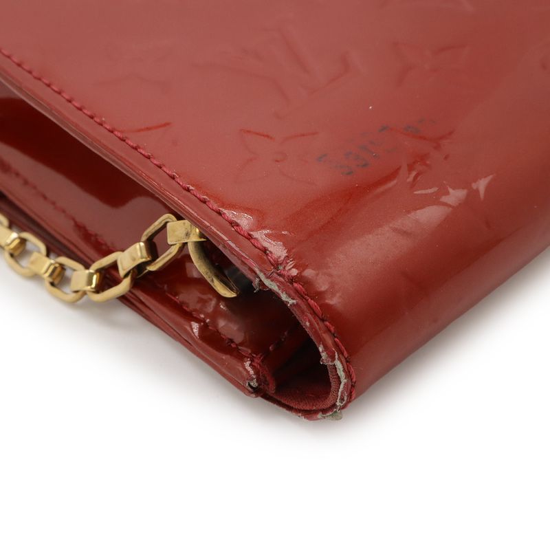 Louis Vuitton Monogram Vernis Clutch Anna Chain Bag Shoulder Bag
