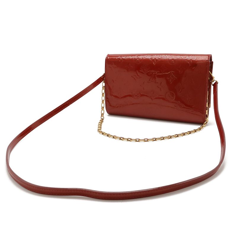 Louis Vuitton Monogram Vernis Clutch Anna Chain Bag Shoulder Bag