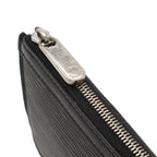 Louis Vuitton Epi Pochette Cles NM Coin Case Purse Noir Black — view 4