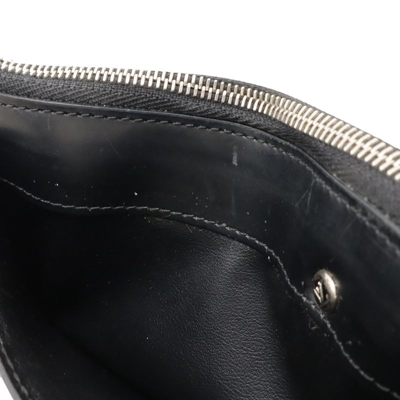 Louis Vuitton Epi Pochette Cles NM Coin Case Purse Noir Black — view 8