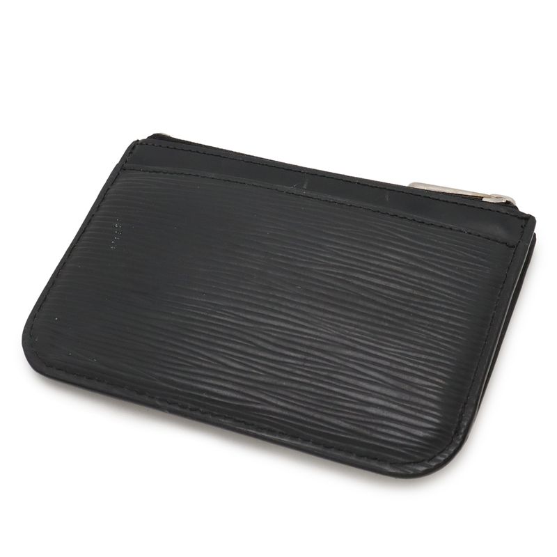Louis Vuitton Epi Pochette Cles NM Coin Case Purse Noir Black — view 2