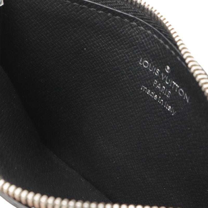 Louis Vuitton Taigarama Monogram Eclipse Coin Card Holder Case Purse — view 6