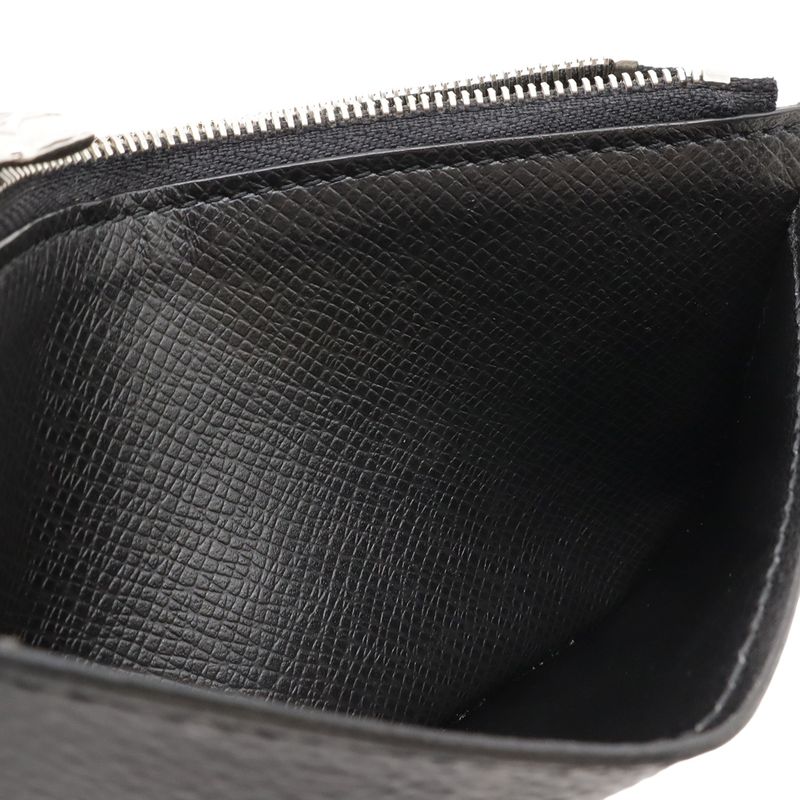 Louis Vuitton Taigarama Monogram Eclipse Coin Card Holder Case Purse — view 7