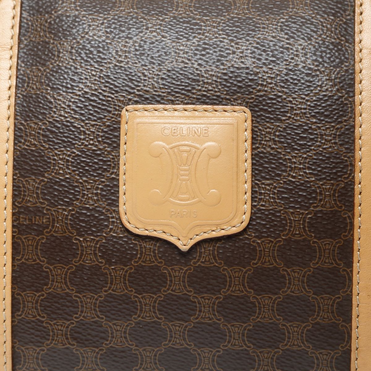 Celine Handbag Macadam Leather Brown — view 8