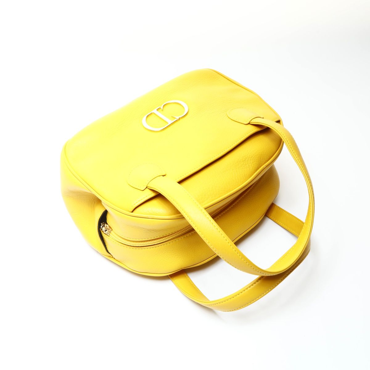 Dior Leather CD Logo Bowling Bag — view 9