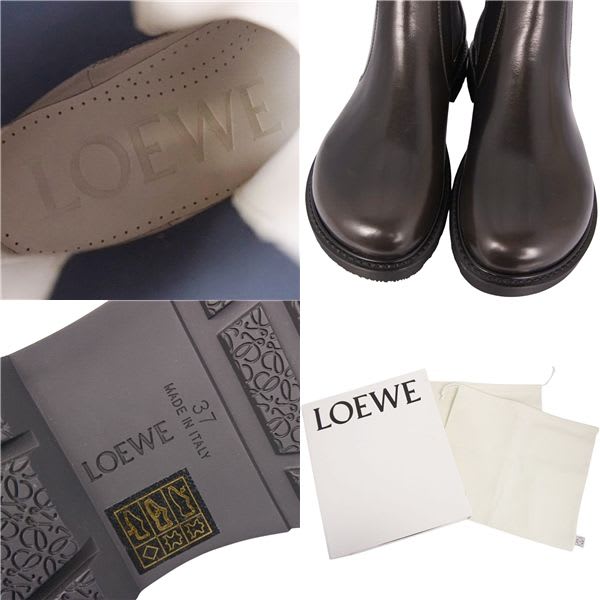 Loewe Boots Short Side Gore Leather Shoes — view 9
