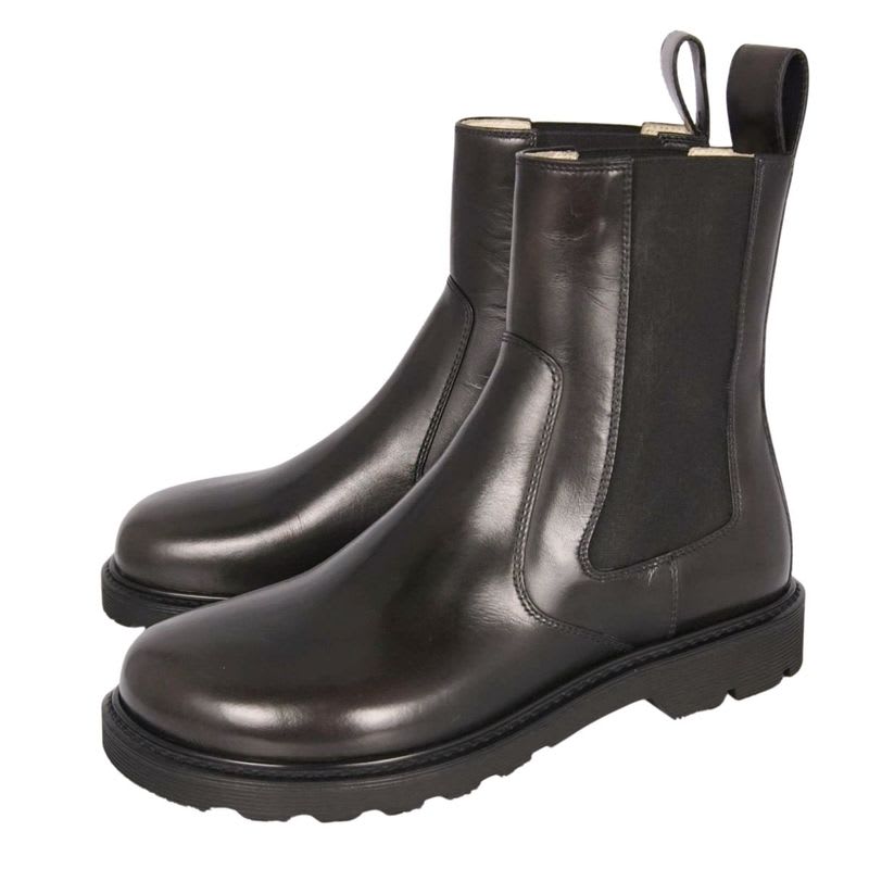 Loewe Boots Short Side Gore Leather Shoes — view 2