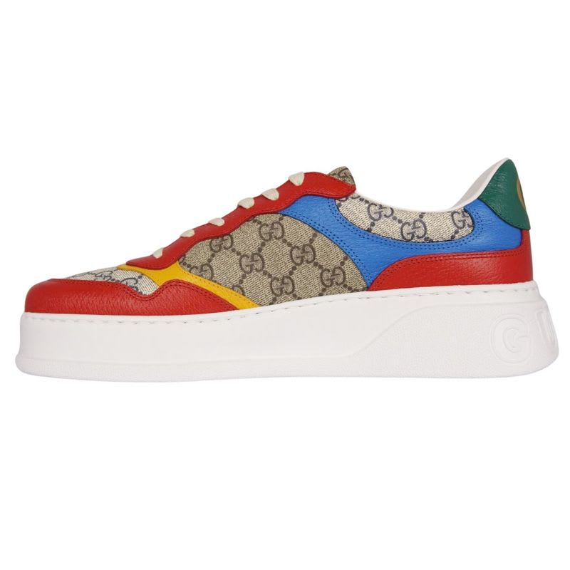 Gucci Sneakers Low Cut GG Supreme Leather Shoes — view 7