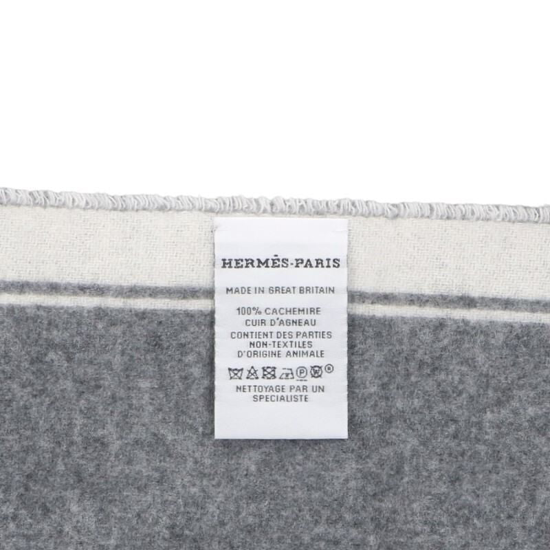 Hermes Kazak Bit Design Cashmere Muffler Scarf — view 3