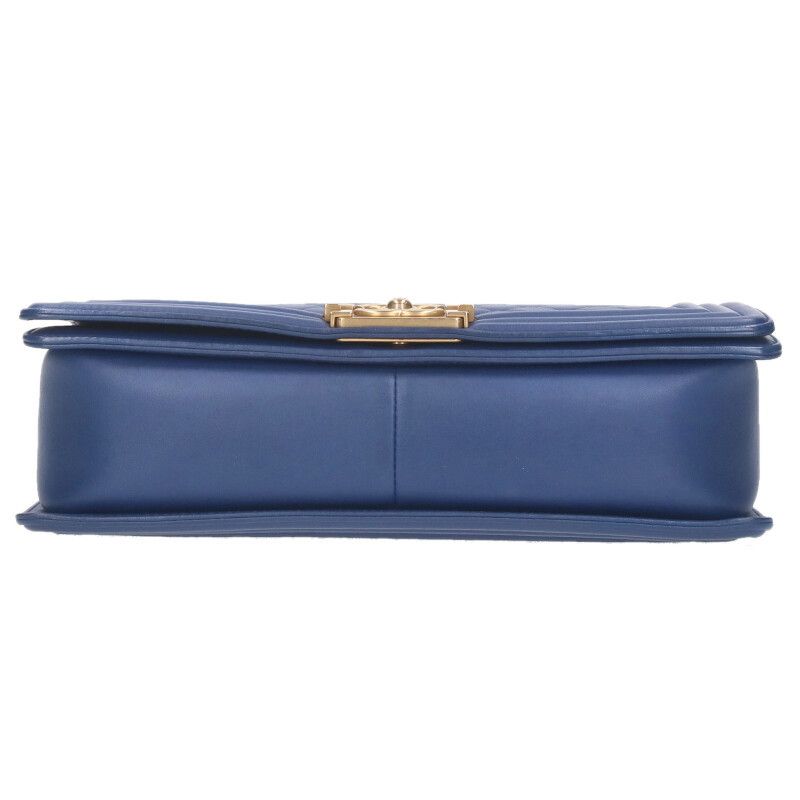 Chanel Boy 28 Lambskin Chain Shoulder Bag — view 6