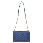 Chanel Boy 28 Lambskin Chain Shoulder Bag — view 3