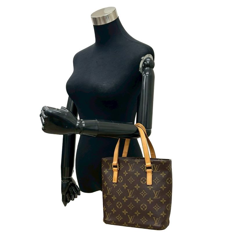 Louis Vuitton Vintage Vavin Monogram Leather Handbag Mini Tote Bag Brown 190-7 — view 3