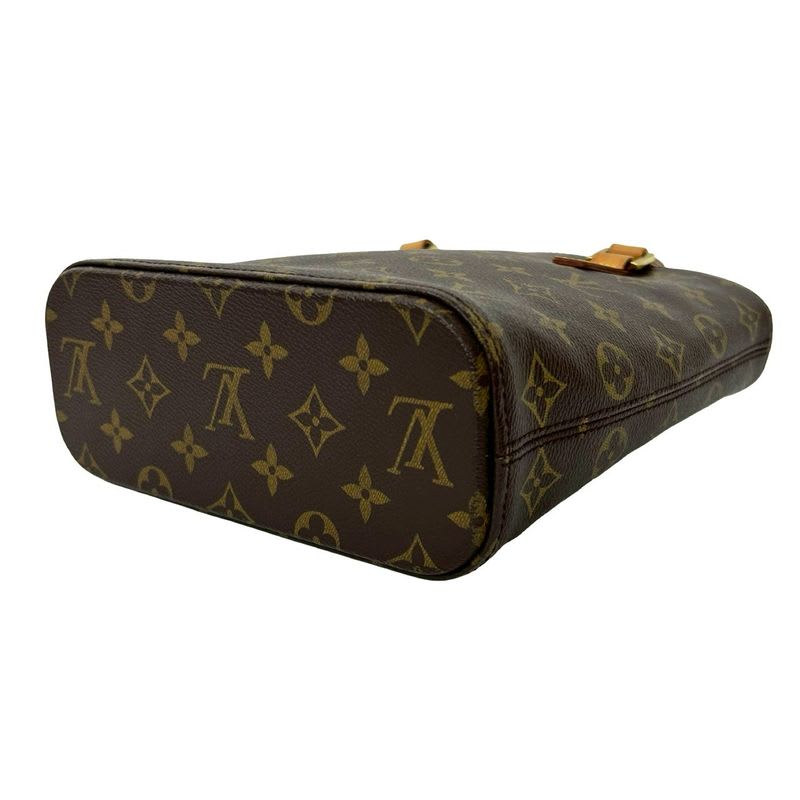 Louis Vuitton Vintage Vavin Monogram Leather Handbag Mini Tote Bag Brown 190-7 — view 9