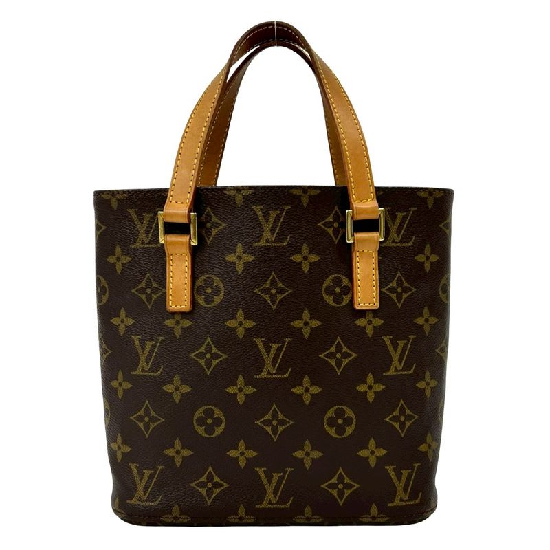 Louis Vuitton Vintage Vavin Monogram Leather Handbag Mini Tote Bag Brown 190-7 — view 4