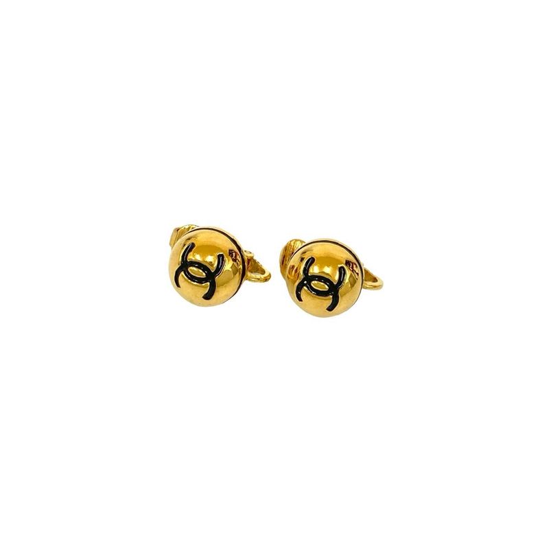 Chanel Coco Mark GP Earrings Ear Cuff Accessories Gold 90668 — view 3