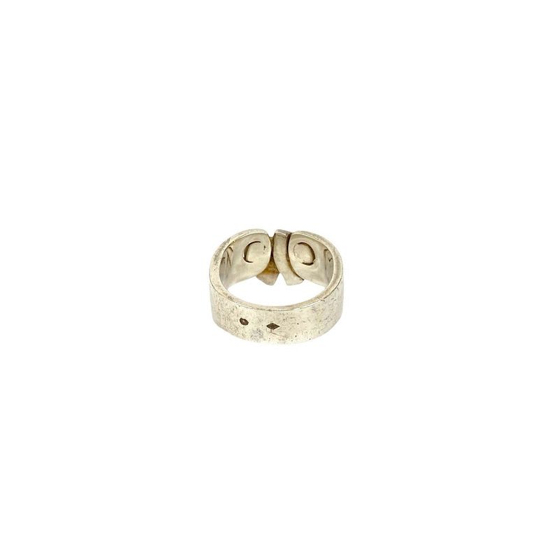 Hermes Russet Ring Ribbon Motif Silver 925 No 12 Accessories Small Items — view 8