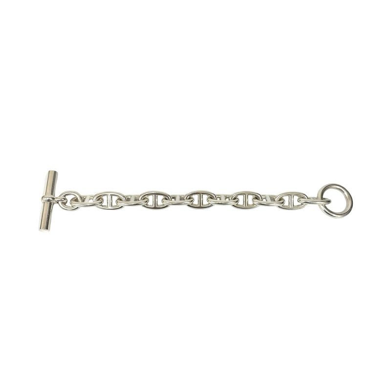 Hermes Margiela Period Chaine D'ancre TGM 11 Frames Silver 925 Bracelet Chain — view 6