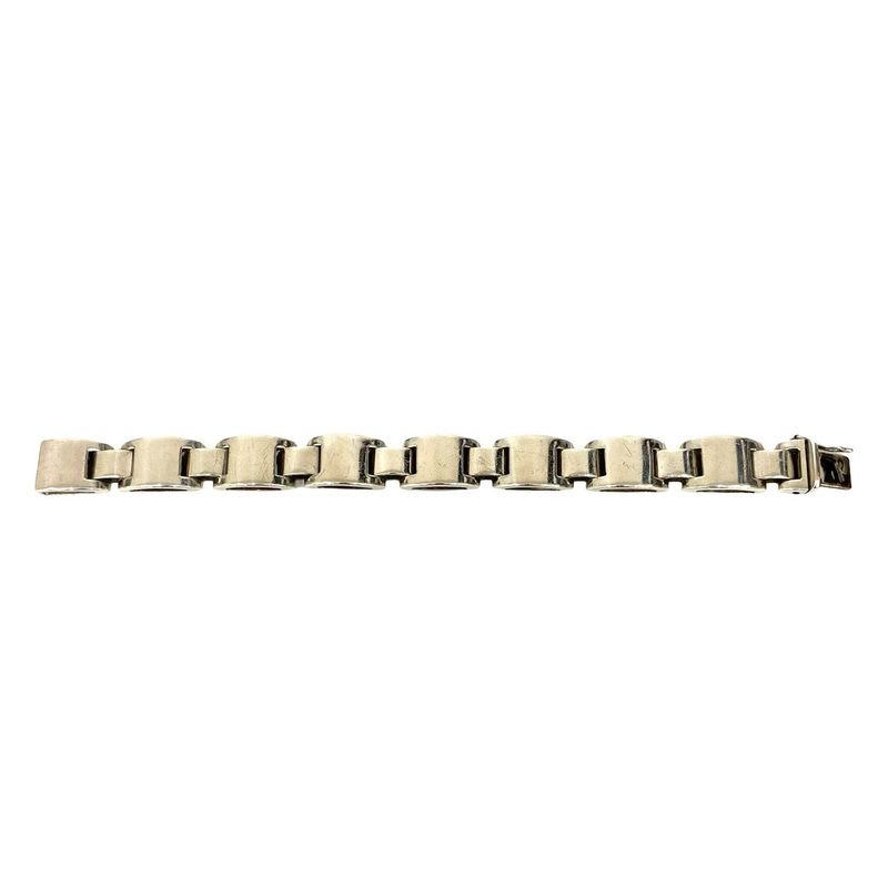 Hermes Luna Park Silver 925 Bracelet Bangle Accessories 28629 — view 6