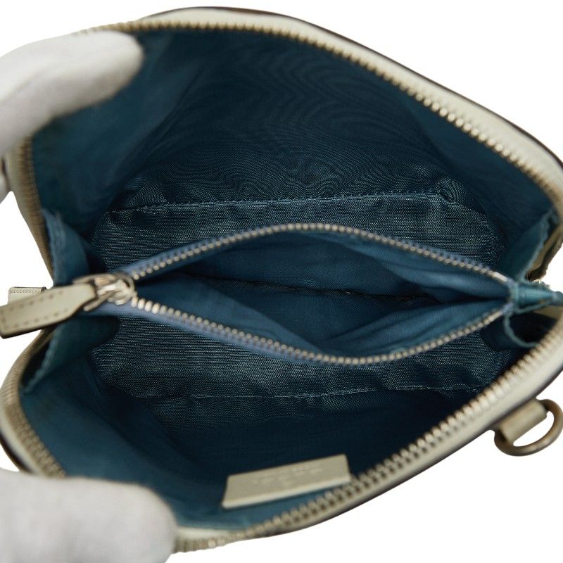 Gucci Sega Guccy Crossbody Bag White Gold Leather — view 9