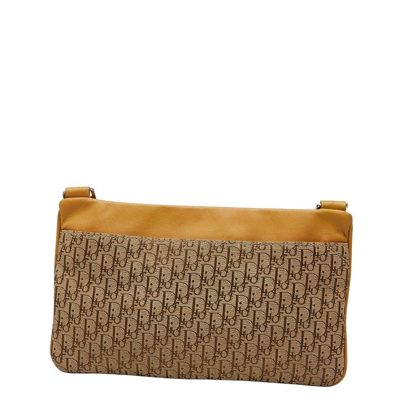 Dior Trotter Crossbody Bag Beige Canvas Leather