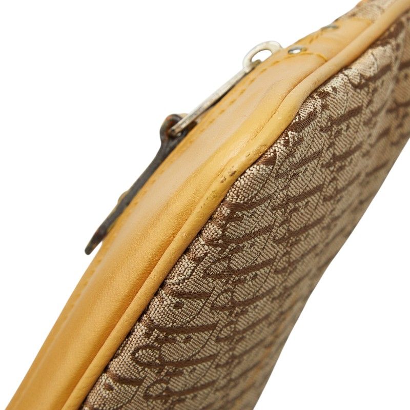Dior Trotter Crossbody Bag Beige Canvas Leather