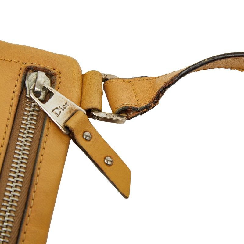 Dior Trotter Crossbody Bag Beige Canvas Leather