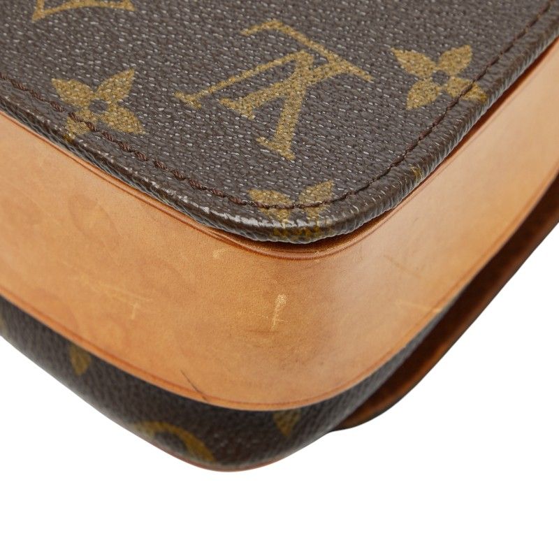 Louis Vuitton Monogram Cartesier MM Crossbody Bag Brown