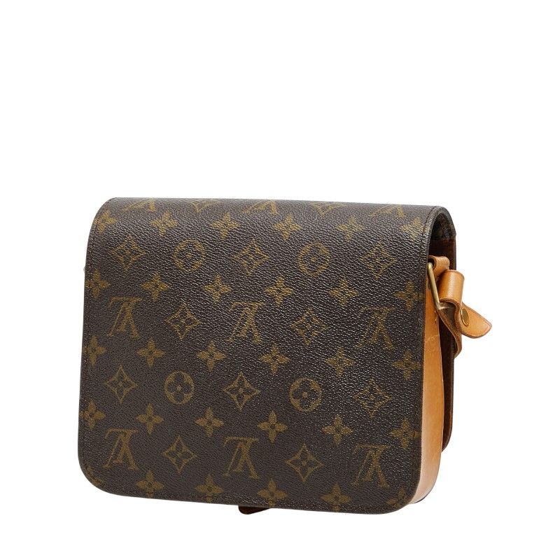 Louis Vuitton Monogram Cartesier MM Crossbody Bag Brown