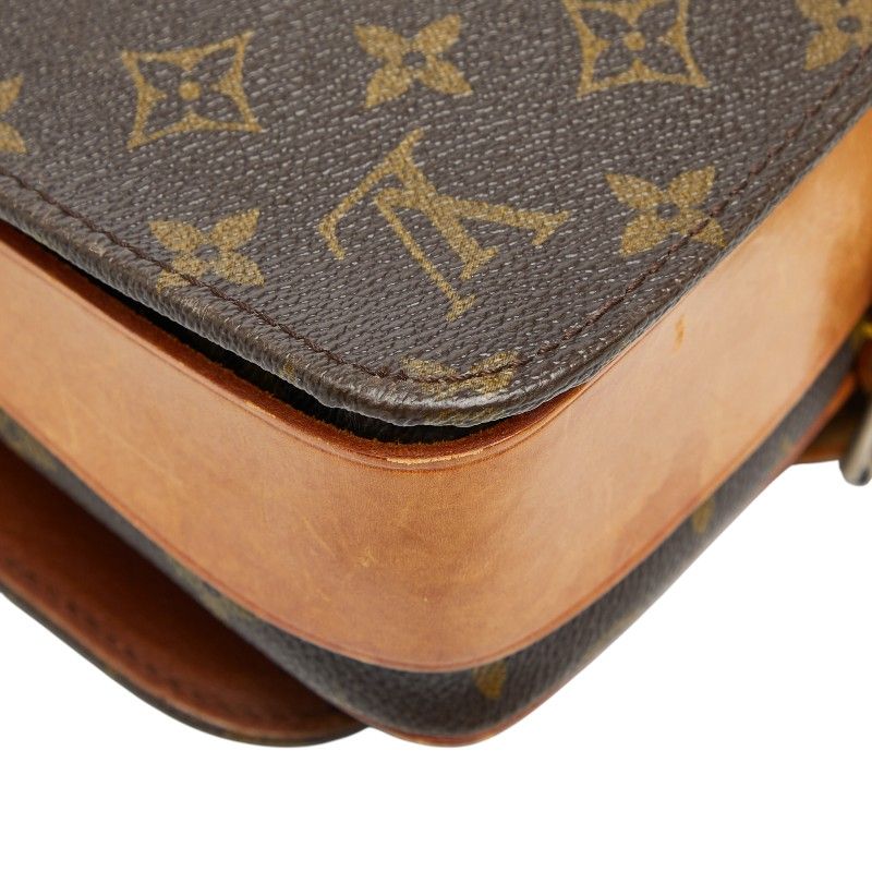 Louis Vuitton Monogram Cartesier MM Crossbody Bag Brown